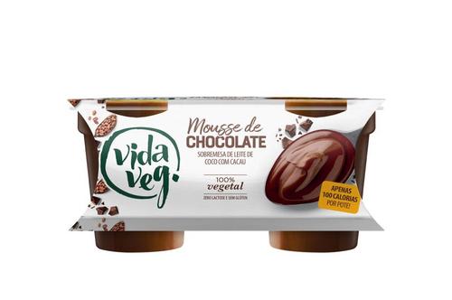 Vida Veg anuncia mousse de chocolate feito de creme de coco